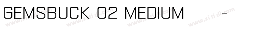 gemsbuck 02 medium字体字体转换